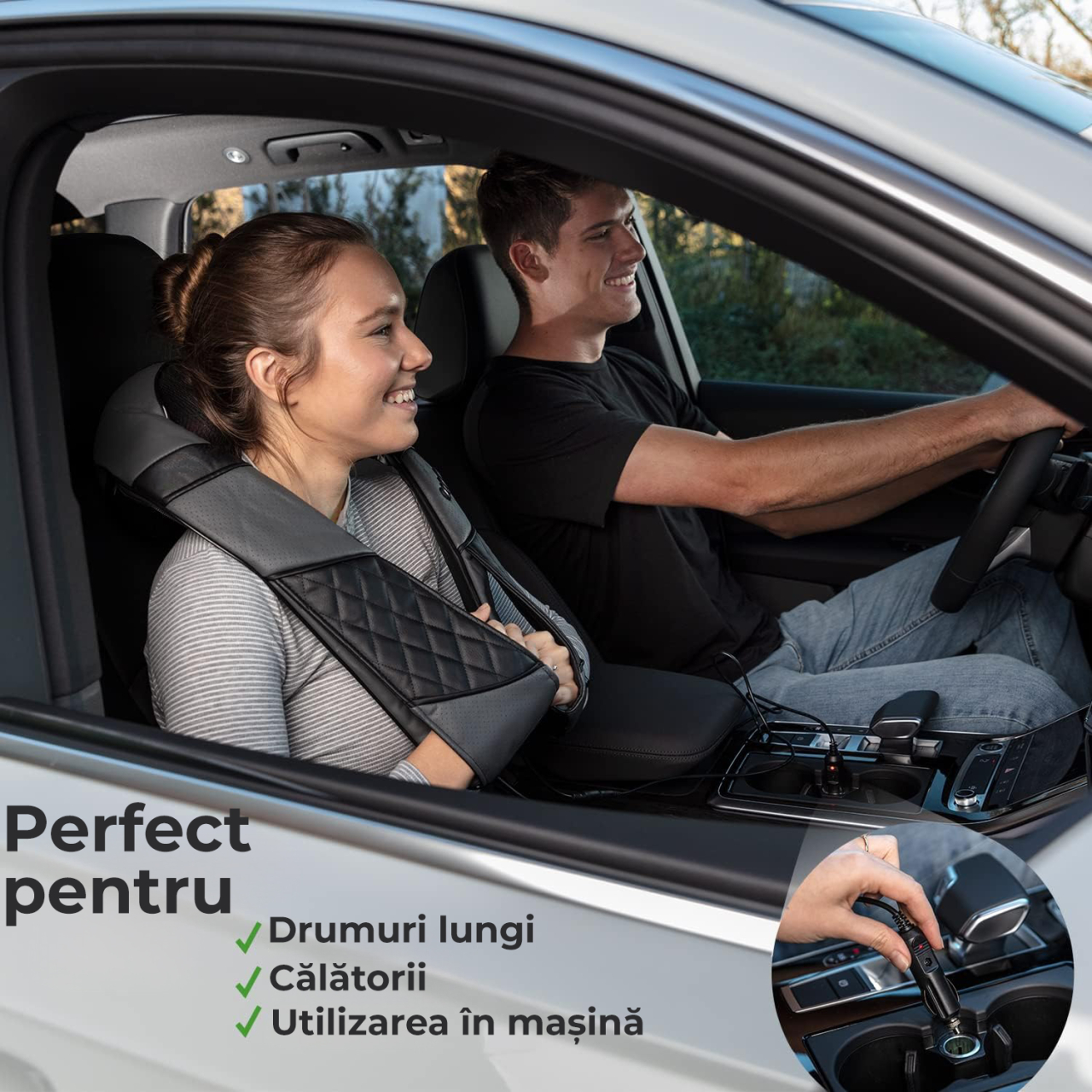 Aparat de Masaj Profesional Regal Bliss® – Masaj Terapeutic pentru Spate, Gât, Umeri, Picioare și Abdomen, 8 Bile Rotative, 3 Viteze, 2 Direcții, Husă Portabilă, Gri/Negru [7]