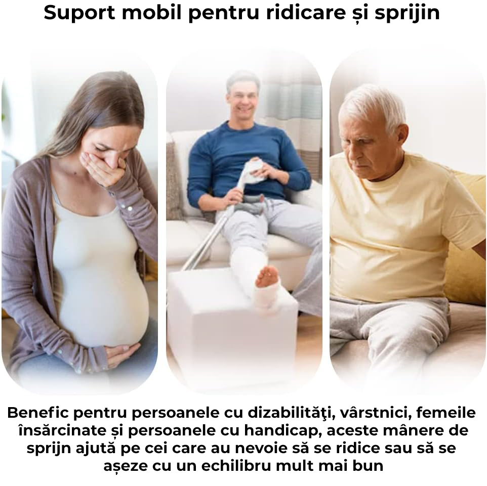 Cadru de Sprijin pentru Toaletă Reglabil – Mânere Laterale Antiderapante pentru Siguranță și Stabilitate [3]