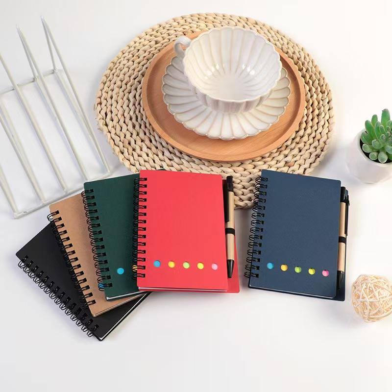 Caiet cu Spirală și Pix Eco – Design Elegant, Copertă Albastră, File Liniate [5]