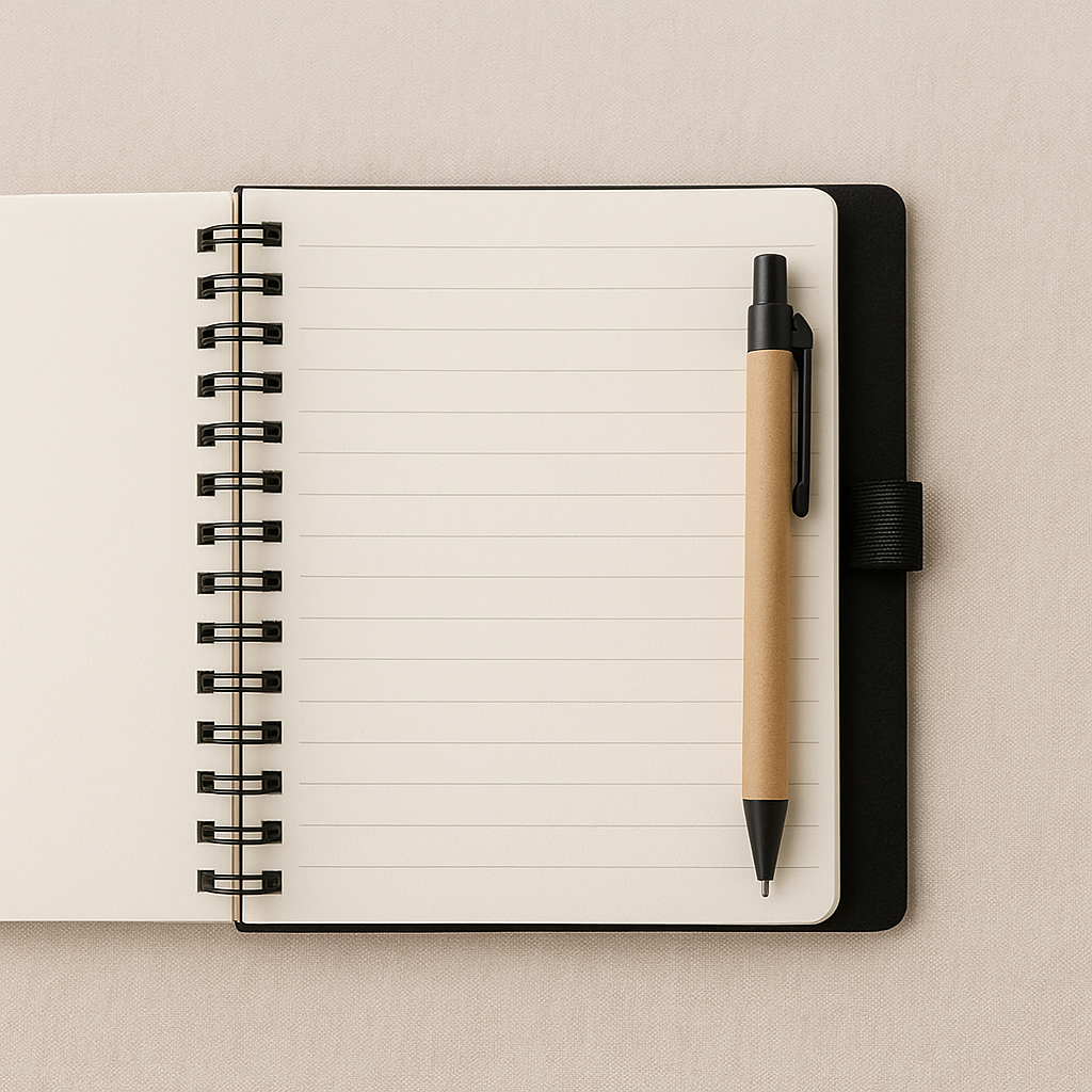 Caiet cu Spirala si Pix Eco – Design Elegant, File Liniate [3]