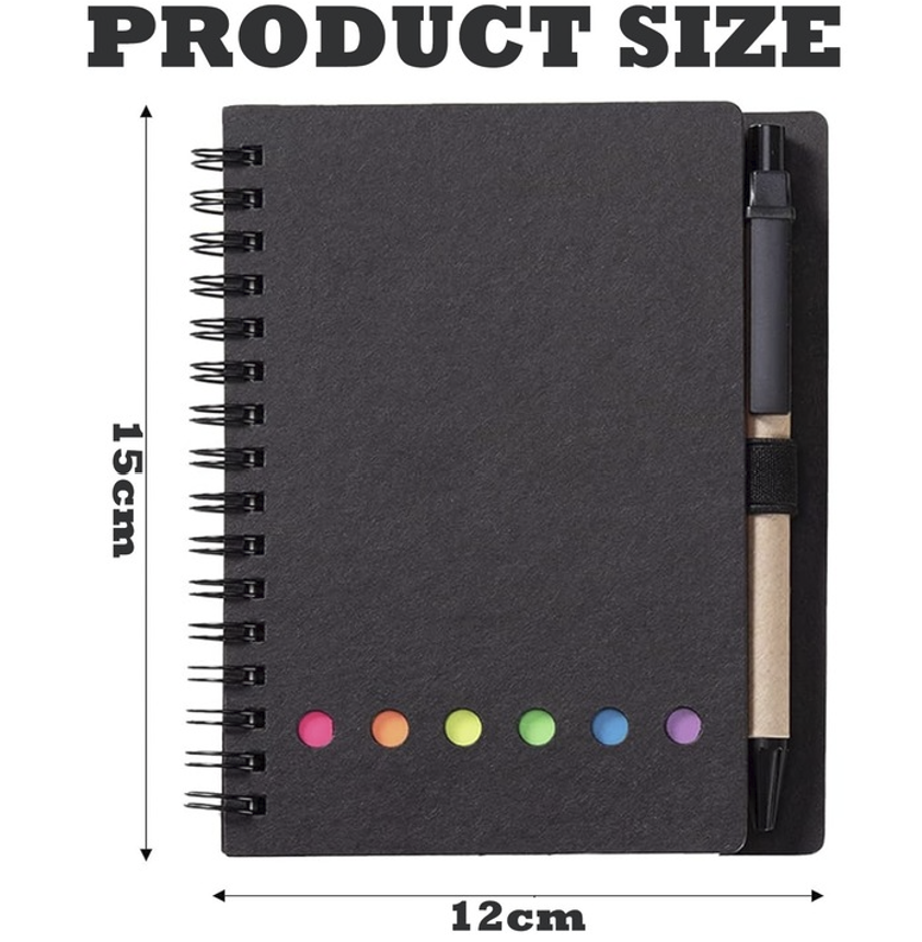 Caiet cu Spirala si Pix Eco – Design Elegant, File Liniate [3]