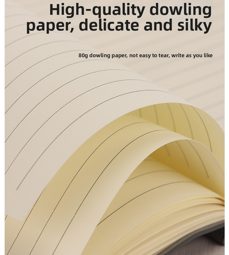 Caiet elegant , design minimalist, pagini groase, deschidere plată 180° [8]