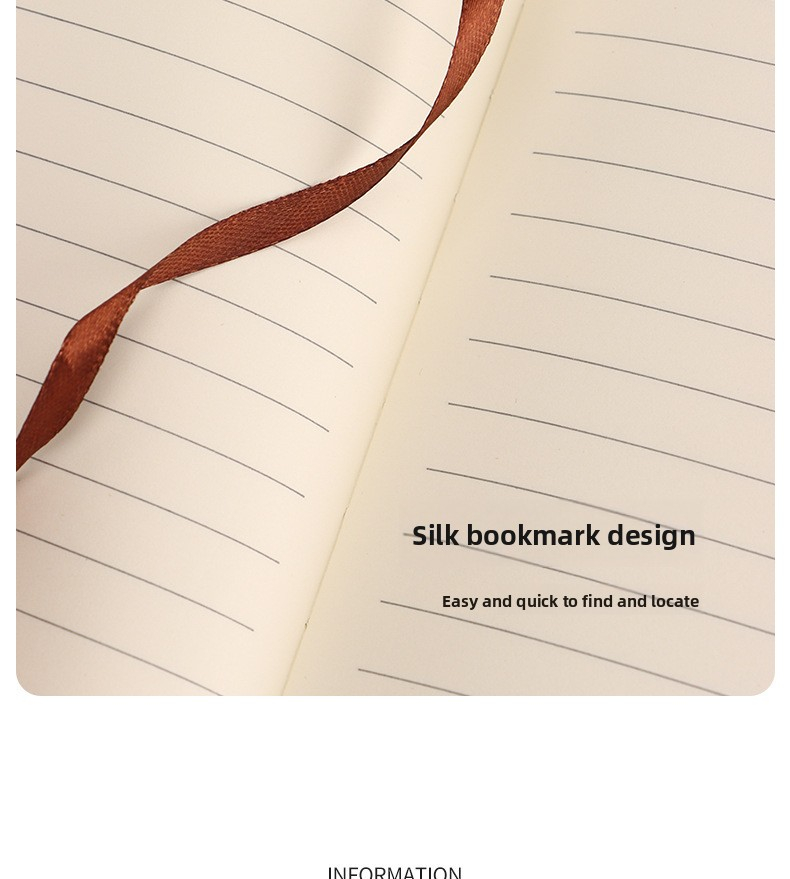 Caiet elegant , design minimalist, pagini groase, deschidere plată 180° [9]