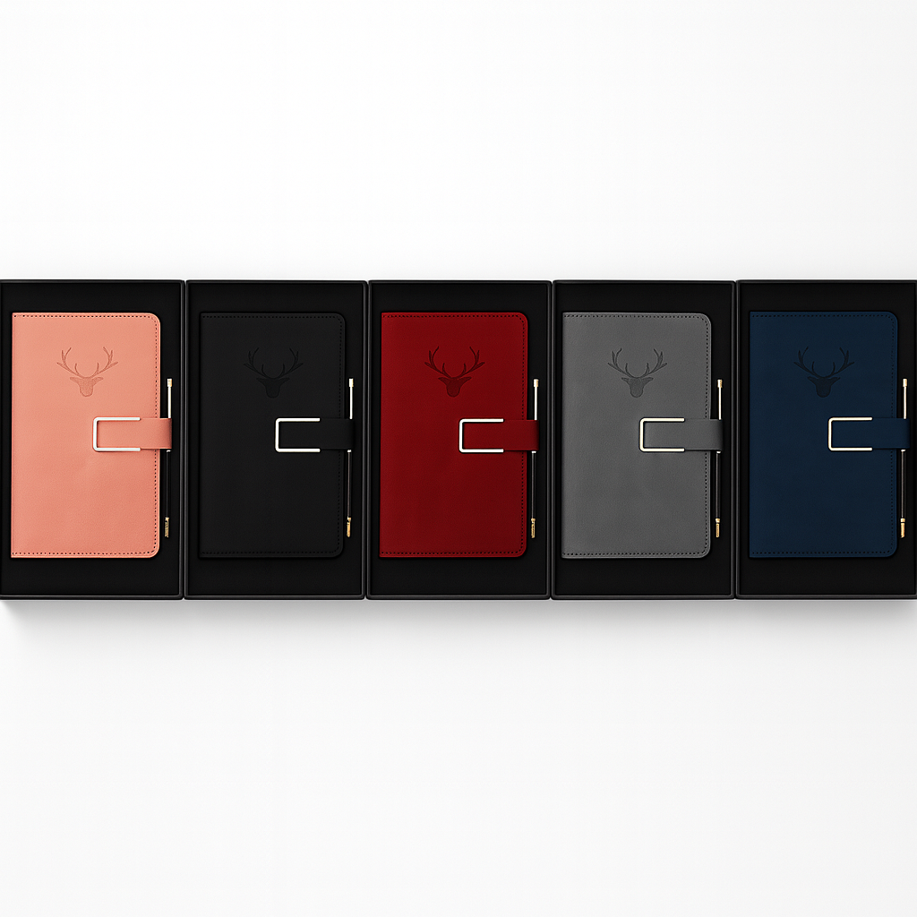 Caiet Standard Colectia Premium Keep On Going, piele ecologica, catarama aurie, multicolor, 21x29.7cm [4]