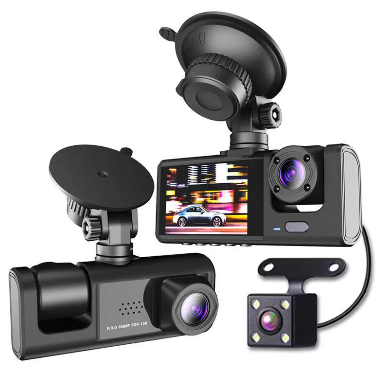 Camera Auto Tripla Full HD 1080P – Inregistrare Fata + Interior + Spate, Night Vision, G-Sensor, Monitorizare 24H [3]