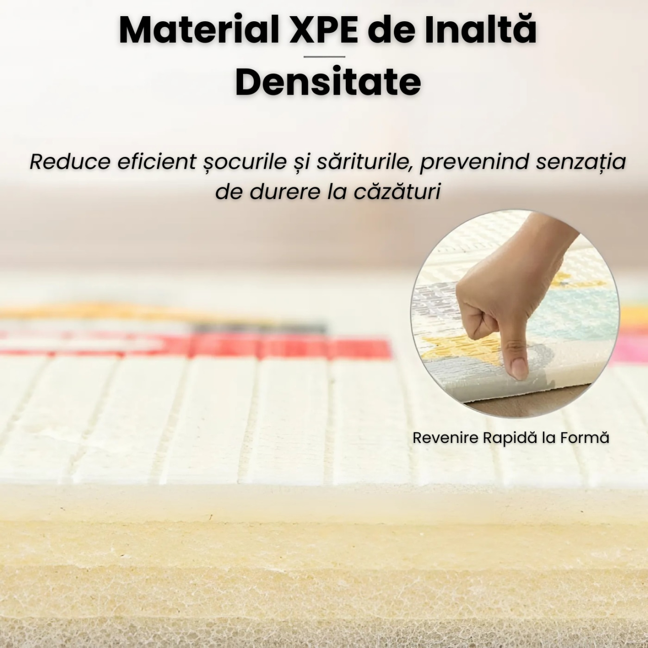 Covoras de joaca pliabil de dimensiuni 200cm x 180cm x 20 mm, care ofere o experienta captivanta si educativa pentru copii [2]