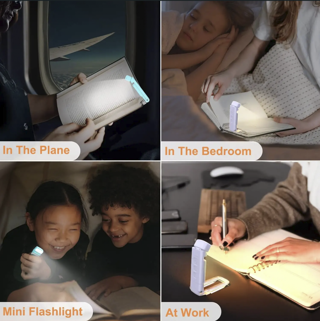 Lampa de citit compacta, ajustabila, cu 3 lumini LED si 5 trepte de intensitate – Perfecta pentru lectura confortabila - Copie [8]