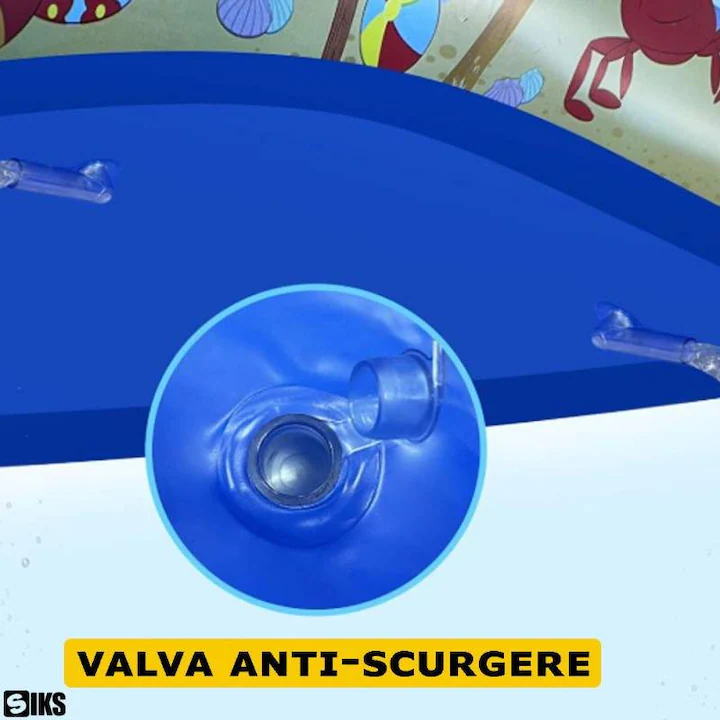 Piscină gonflabilă familială rectangulară 180 x 125 x 54 cm – model oceanic pentru copii și adulți [3]