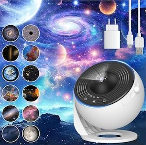 Proiector Galaxy cu Nebuloasă și Stele – Lampă LED Rotativă pentru Dormitor și Relaxare [2]