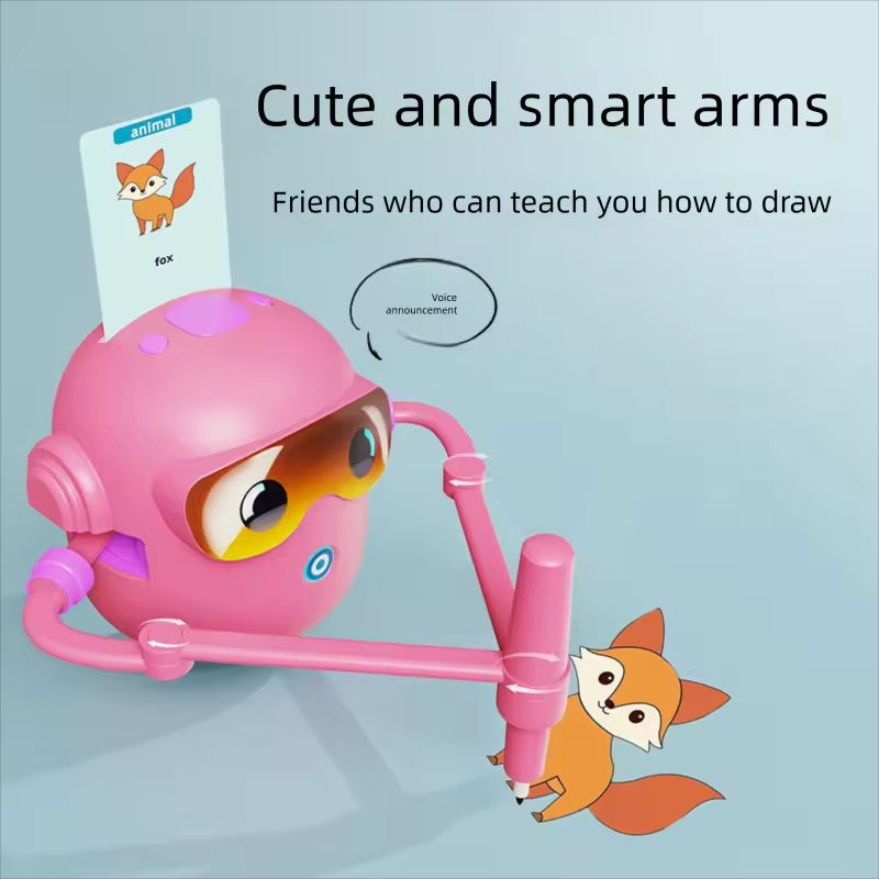 Robot educational interactiv cu 100 de carduri si interactiune vocala, ideal pentru copii 3+, ROZ [2]