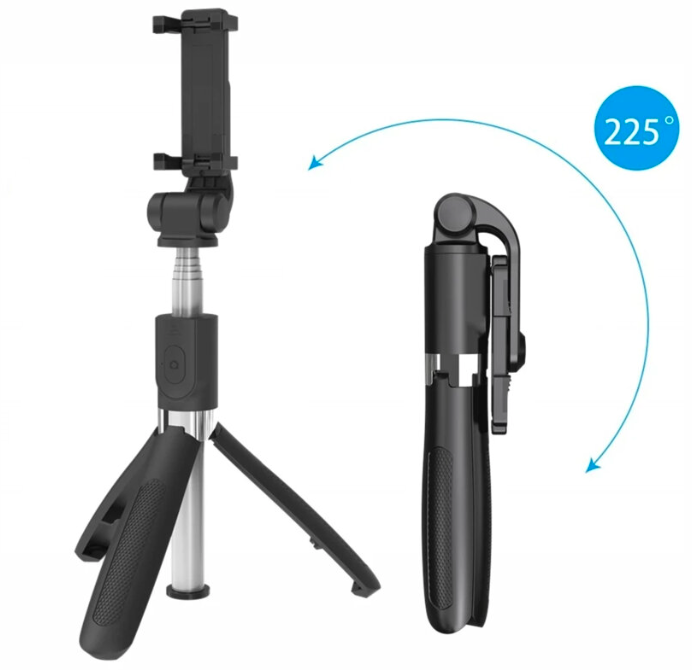 Selfie Stick cu Trepied și Telecomandă Bluetooth – Suport Telefon Reglabil și Rotire 225° [2]
