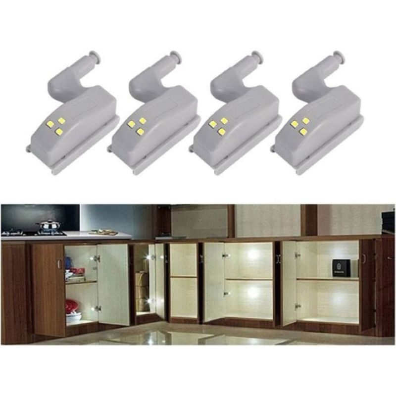 Set 3 Balamale pentru Mobilier cu Iluminare LED, 7.5 x 4 x 2 cm – pentru Dulapuri și Corpuri de Mobilă [2]