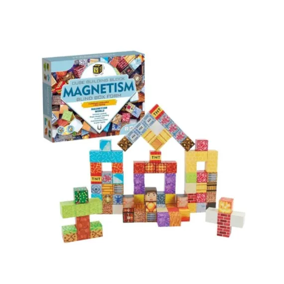Set 63 cuburi magnetice construcție tip Magnetism Blind Box – blocuri educative pentru copii 3+, creativitate și învățare [4]