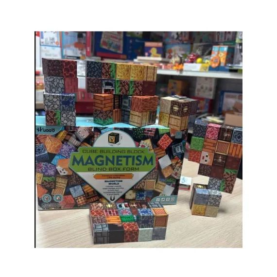 Set 63 cuburi magnetice construcție tip Magnetism Blind Box – blocuri educative pentru copii 3+, creativitate și învățare [5]