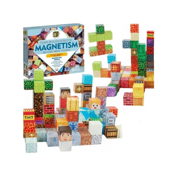 Set 63 cuburi magnetice construcție tip Magnetism Blind Box – blocuri educative pentru copii 3+, creativitate și învățare [3]