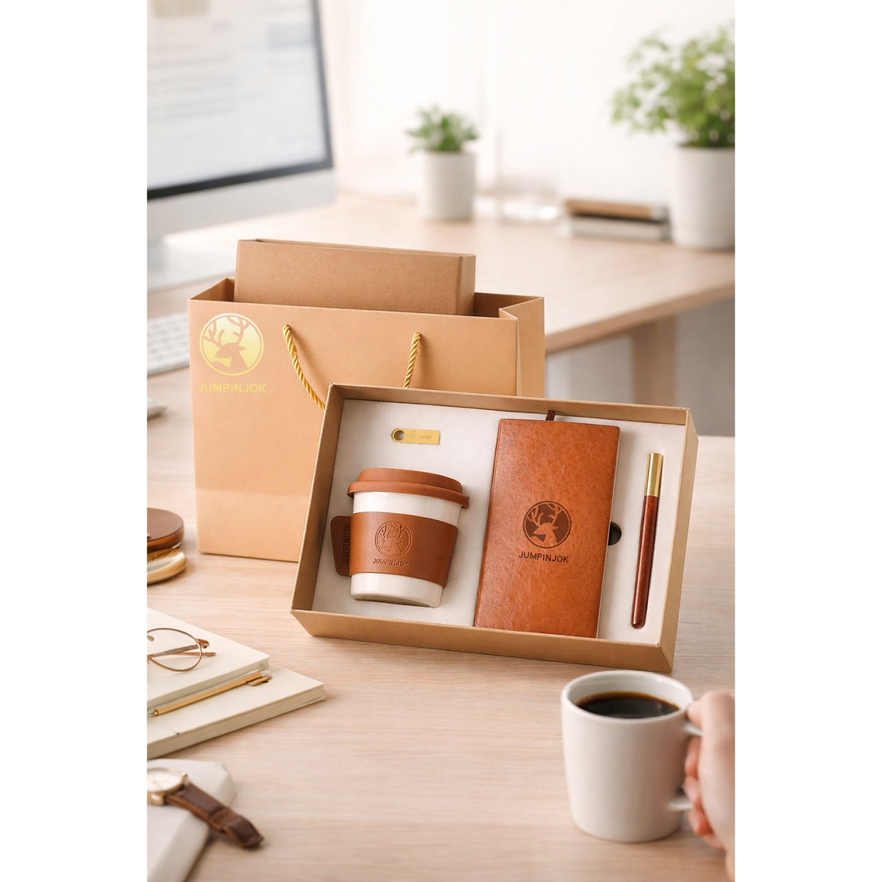 Set Cadou Business Elegant – Agenda Premium, Cana Termica si Pix Metalic [3]