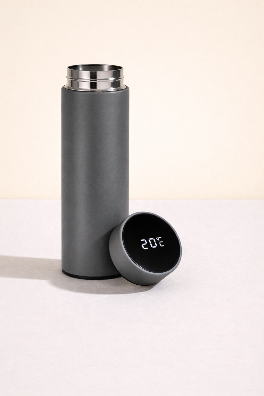 Set Cadou Premium pentru Birou – Agenda, USB, Pix si Termos Elegant Gri [5]