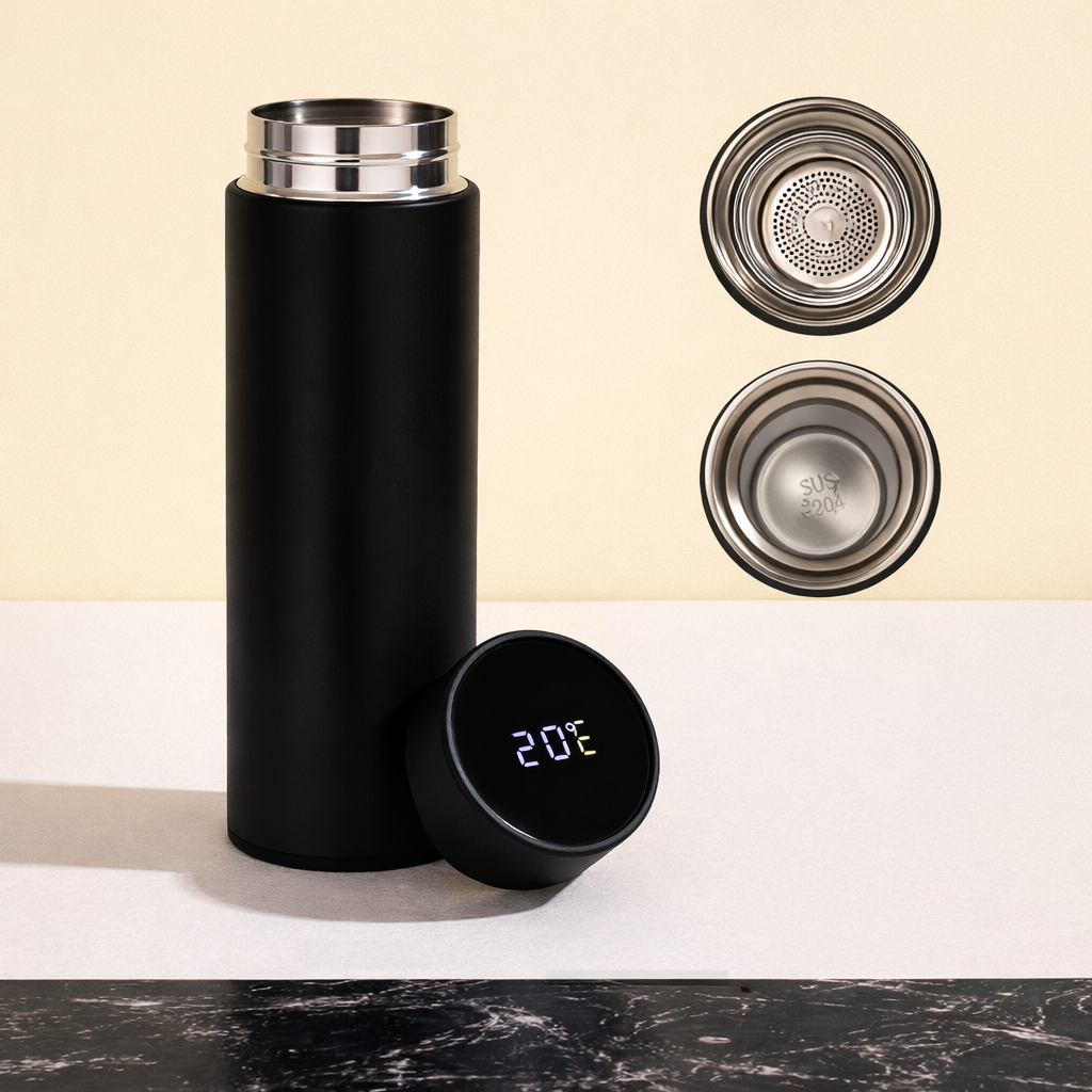 Set Cadou Premium pentru Birou – Agenda, USB, Pix si Termos Elegant Negru [6]