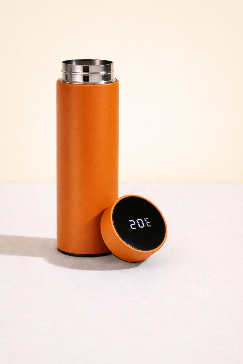 Set Cadou Premium pentru Birou – Agenda, USB, Pix si Termos Elegant Portocaliu [5]