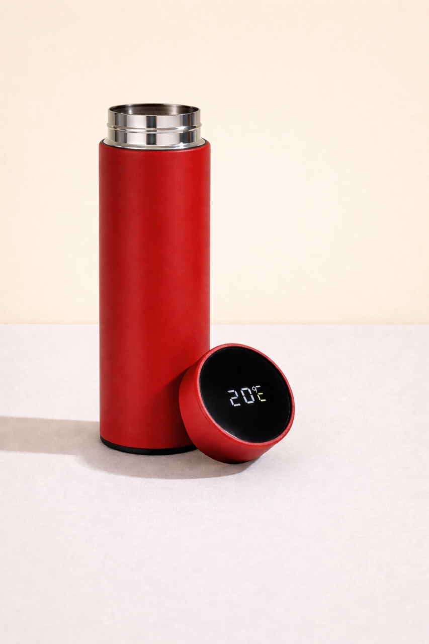 Set Cadou Premium pentru Birou – Agenda, USB, Pix si Termos Elegant Rosu [8]