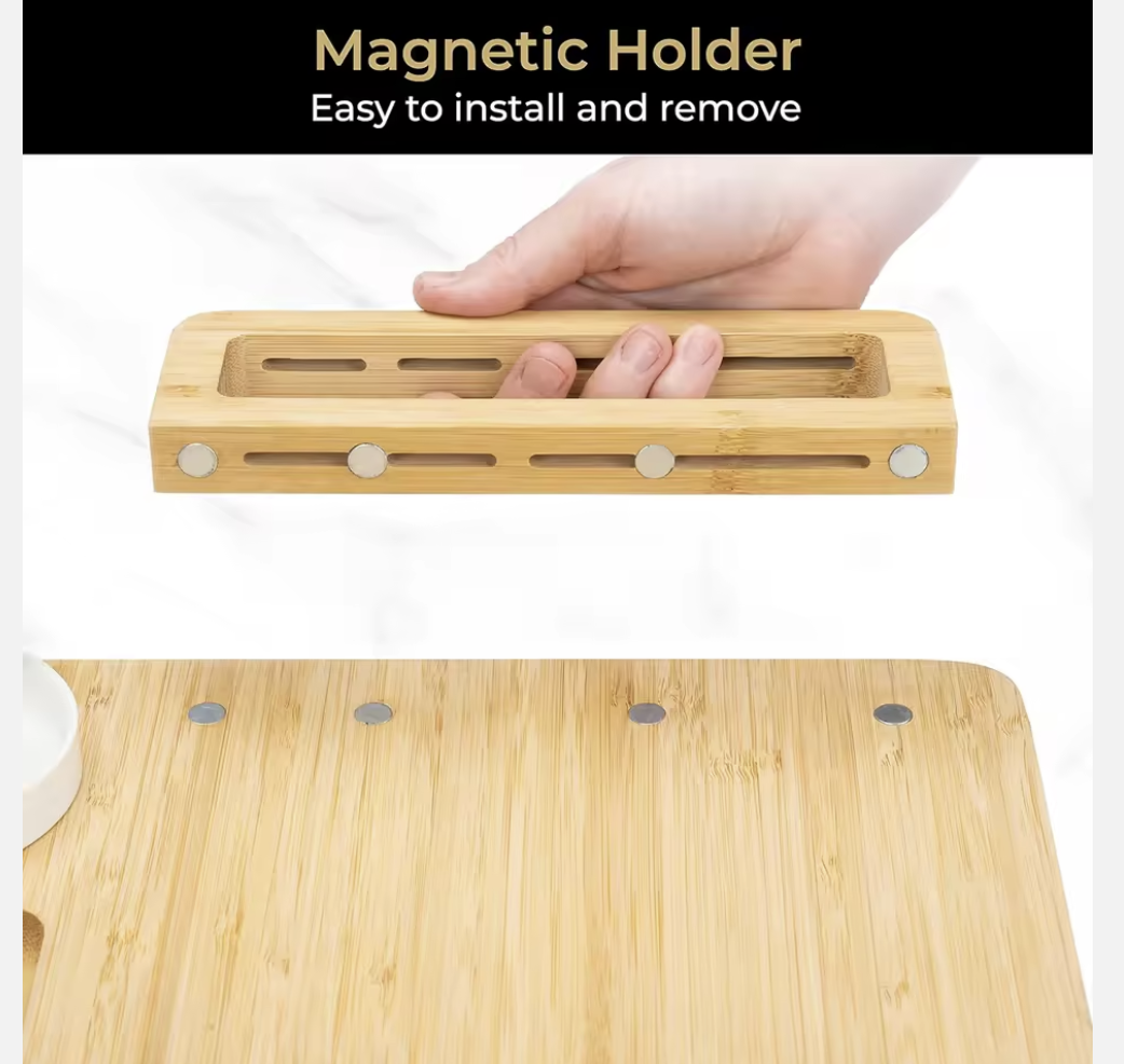 Set Premium de Servire din Bambus – Eleganta Naturala pentru Aperitive si Branzeturi [1]