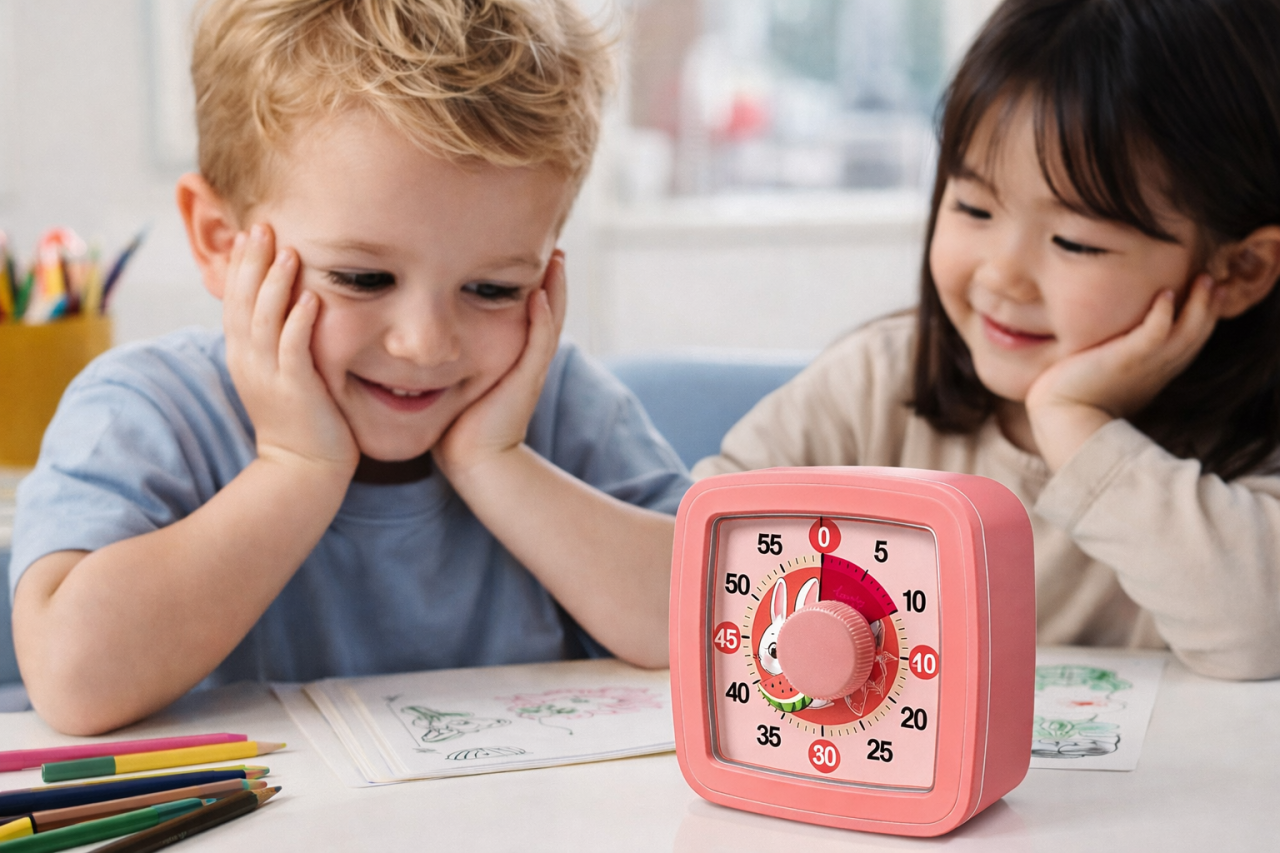 Timer mecanic adorabil pentru copii – ideal pentru studiu, joaca si activitati zilnice [3]
