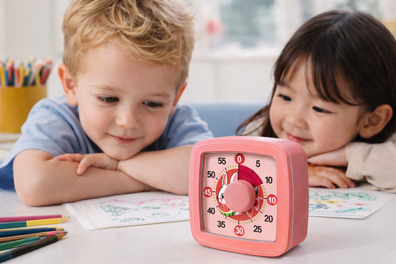 Timer mecanic adorabil pentru copii – ideal pentru studiu, joaca si activitati zilnice [4]
