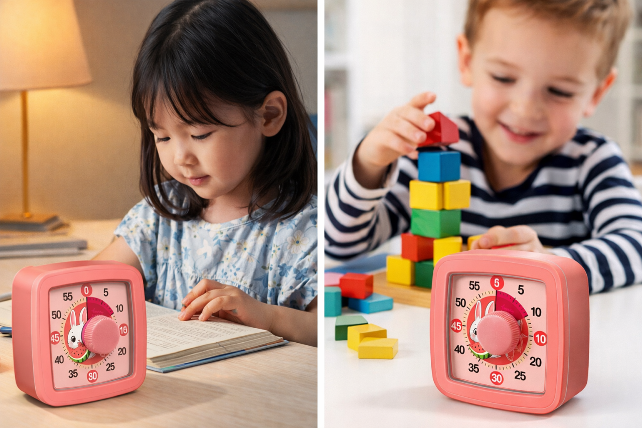 Timer mecanic adorabil pentru copii – ideal pentru studiu, joaca si activitati zilnice [2]