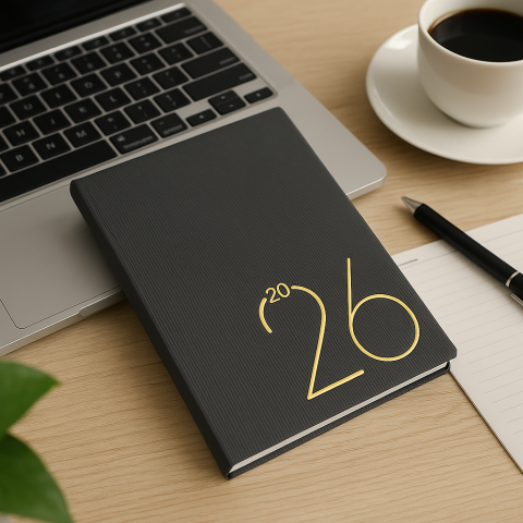 Agenda 2026 – Eleganta Gri cu accente aurii [1]