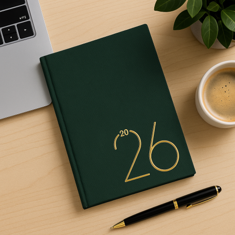 Agenda - Agenda 2026 – Eleganta verde cu accente aurii