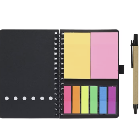 Agende si caiete - Caiet cu Spirala si Pix Eco – Design Elegant, File Liniate