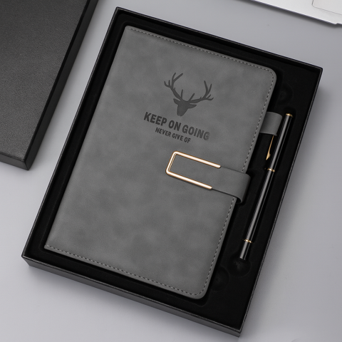 Caiet Standard Colectia Premium Keep On Going, piele ecologica, catarama aurie, multicolor, 21x29.7cm [5]