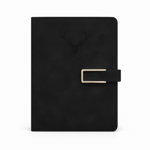 Caiet Standard Colectia Premium Keep On Going, piele ecologica, catarama aurie, multicolor, 21x29.7cm [1]