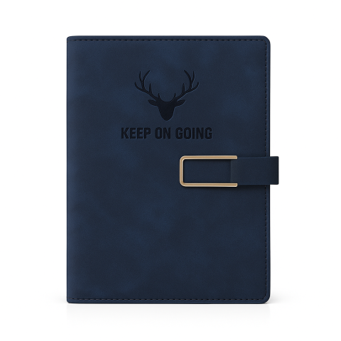 Caiet Standard Colectia Premium Keep On Going, piele ecologica, catarama aurie, multicolor, 21x29.7cm [5]