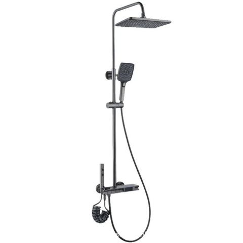 Casă & Bucătărie - Coloana de Dus Smart, Afisaj LED, Tehnologie de Pulverizare cu Aer, Lumini LED, Materiale Premium, Para Dus, Robinet Ascuns, Fara Conectare Electrica