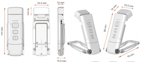 Lampa de citit compacta, ajustabila, cu 3 lumini LED si 5 trepte de intensitate – Perfecta pentru lectura confortabila - Copie [3]