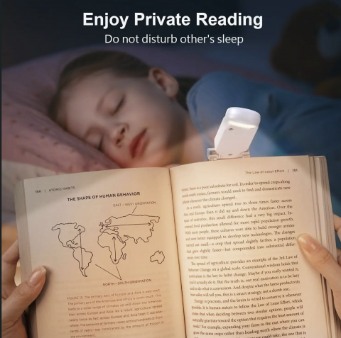 Lampa de citit compacta, ajustabila, cu 3 lumini LED si 5 trepte de intensitate – Perfecta pentru lectura confortabila - Copie [5]