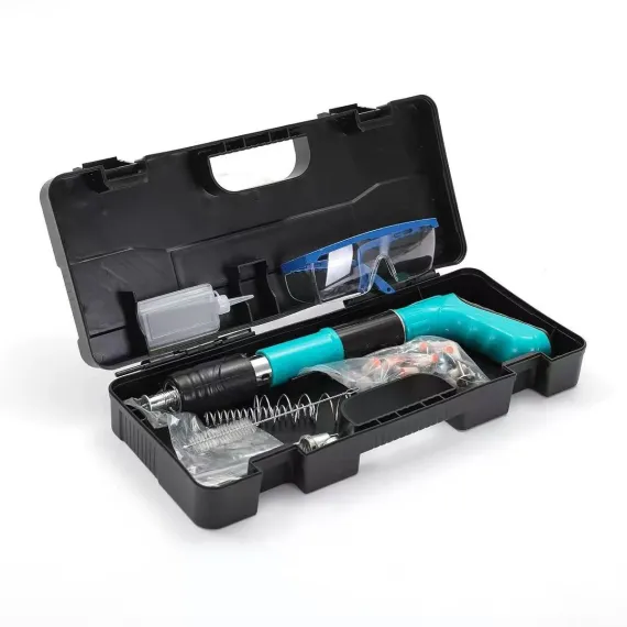Casă & Bucătărie - Pistol Manual pentru Fixare Cuie în Beton și Metal – Set Profesional cu Accesorii și Cutie Transport + 30 de cuie cadou