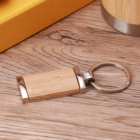 Set de birou din lemn natural, 3 piese, detalii aurii, cutie elegantă, accesorii esențiale [3]