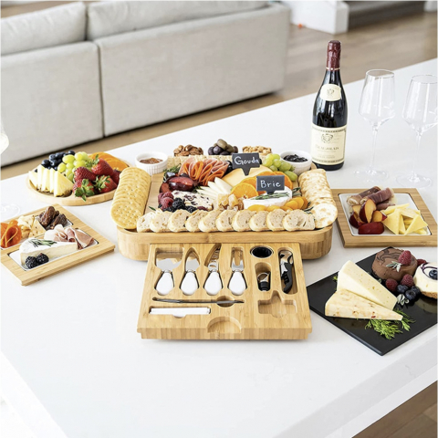 Platouri de bucatarie - Set pentru Servire Aperitive si Branzeturi, 20 Piese