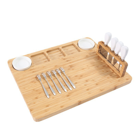 Set Premium de Servire din Bambus – Eleganta Naturala pentru Aperitive si Branzeturi [5]