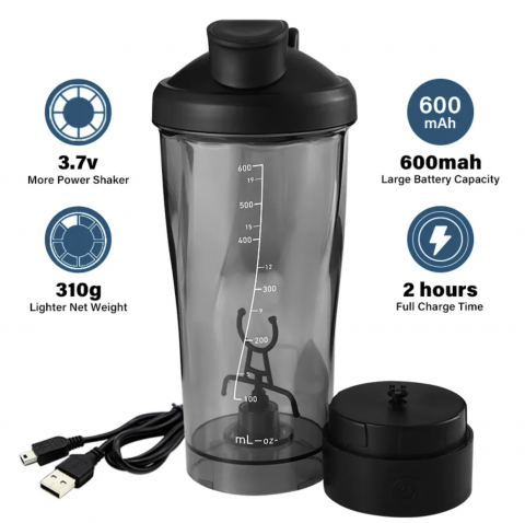 Shaker electric portabil cu motor puternic si incarcare USB – Solutia ideala pentru un stil de viata activ [3]