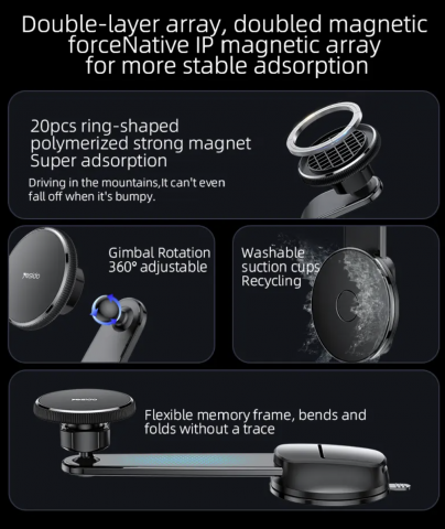 Suport magnetic pentru telefon, compatibil cu o varietate de telefoane [4]