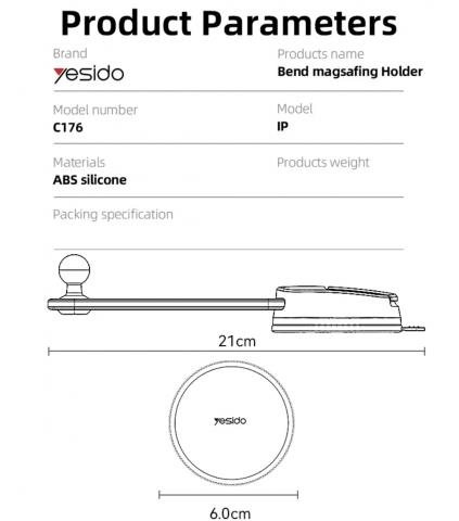 Suport magnetic pentru telefon, compatibil cu o varietate de telefoane [5]