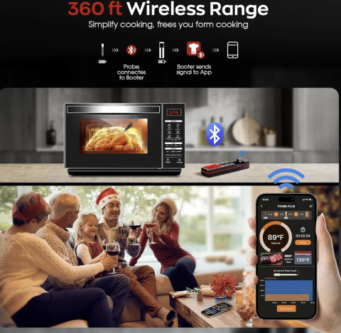 Termometru inteligent pentru gratar cu Bluetooth – Monitorizare fara fir pentru gatit precis si confortabil [3]