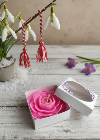 Spring Collection - Floare roz handmade