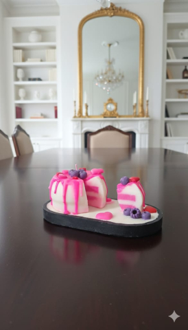 Decoratiuni - Berry Cake Slice