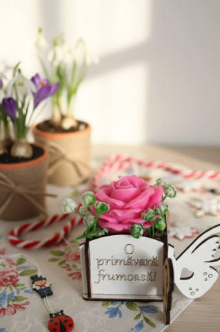 Spring Collection - Lumânare parfumată din ceară de soia – Trandafir