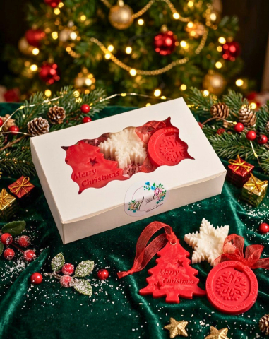 Aranjamente Festive - Magia Crăciunului – Set parfumat din ceară de soia