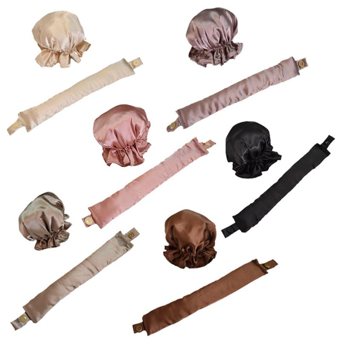 Accesoriu de Ondulat Parul, Flippy, fara Caldura, din Poliester, Manual, Prin Rasucire, 29 x 4 cm, Bej [4]